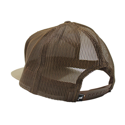 Local Boy Butcher Patch 7 Panel Hat- Light Brown/Brown