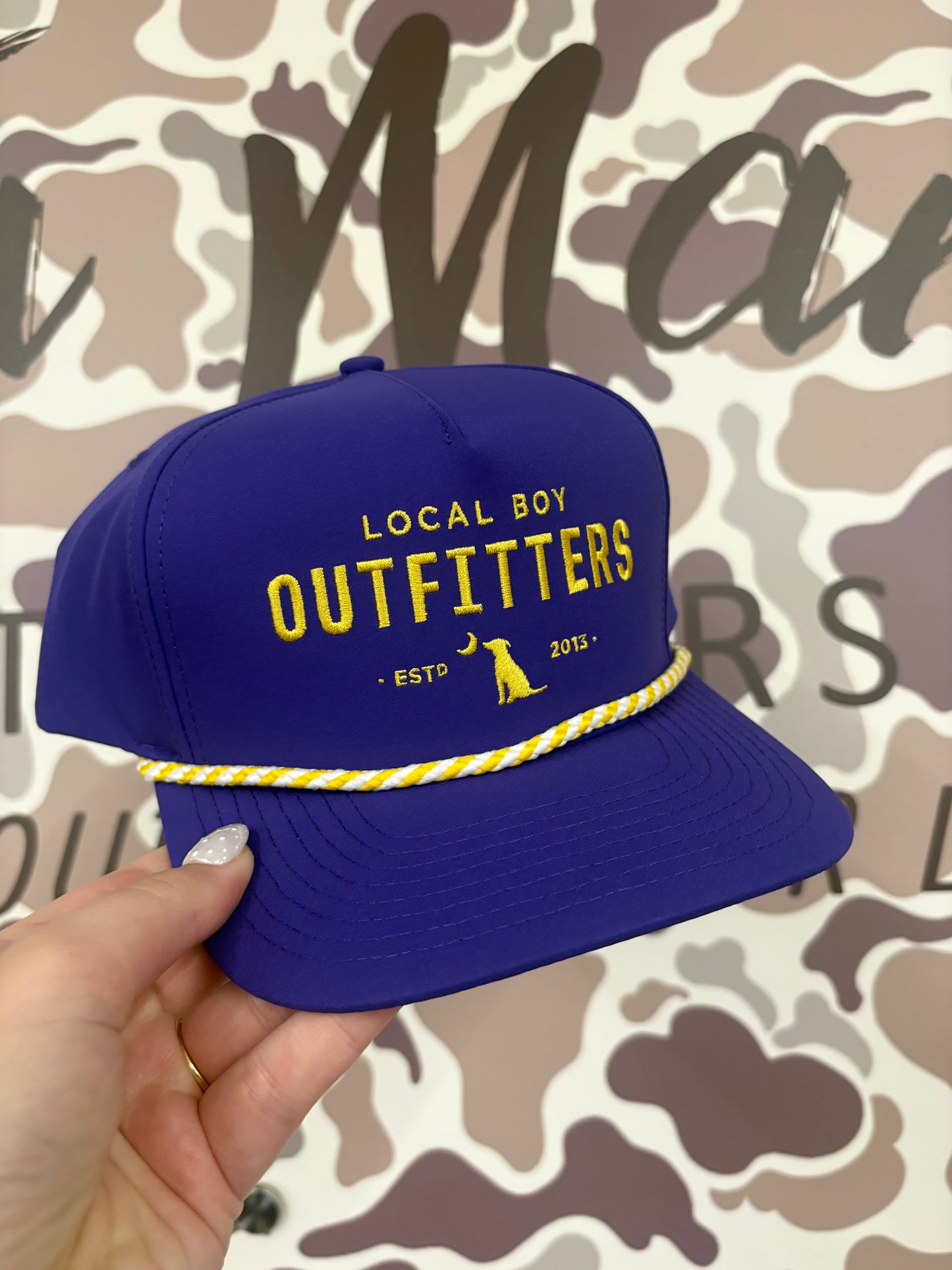 Local Boy Collegiate HC Rope Hat -Purple