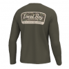 Local Boy Graphic L/S Heather Blend Crew - Brush Camo Mark