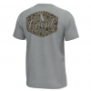 Local Boy Graphic S/S Heather Blend Crew - Brush Badge - Cool Gray