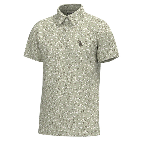 Local Boy Dirty Myrtle Polo - Green Duck Dog