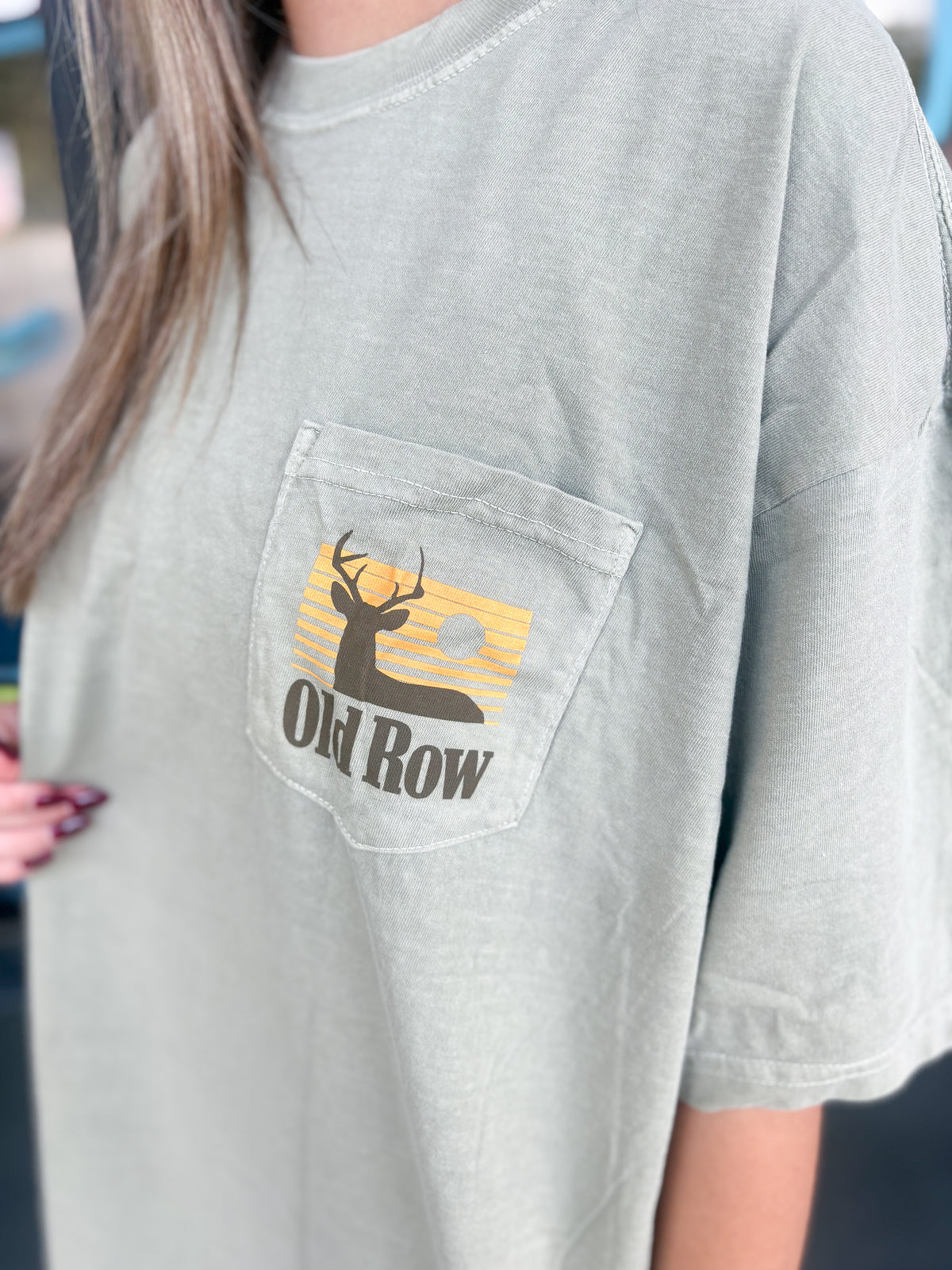 Old Row The Smoking Buck Pocket Tee