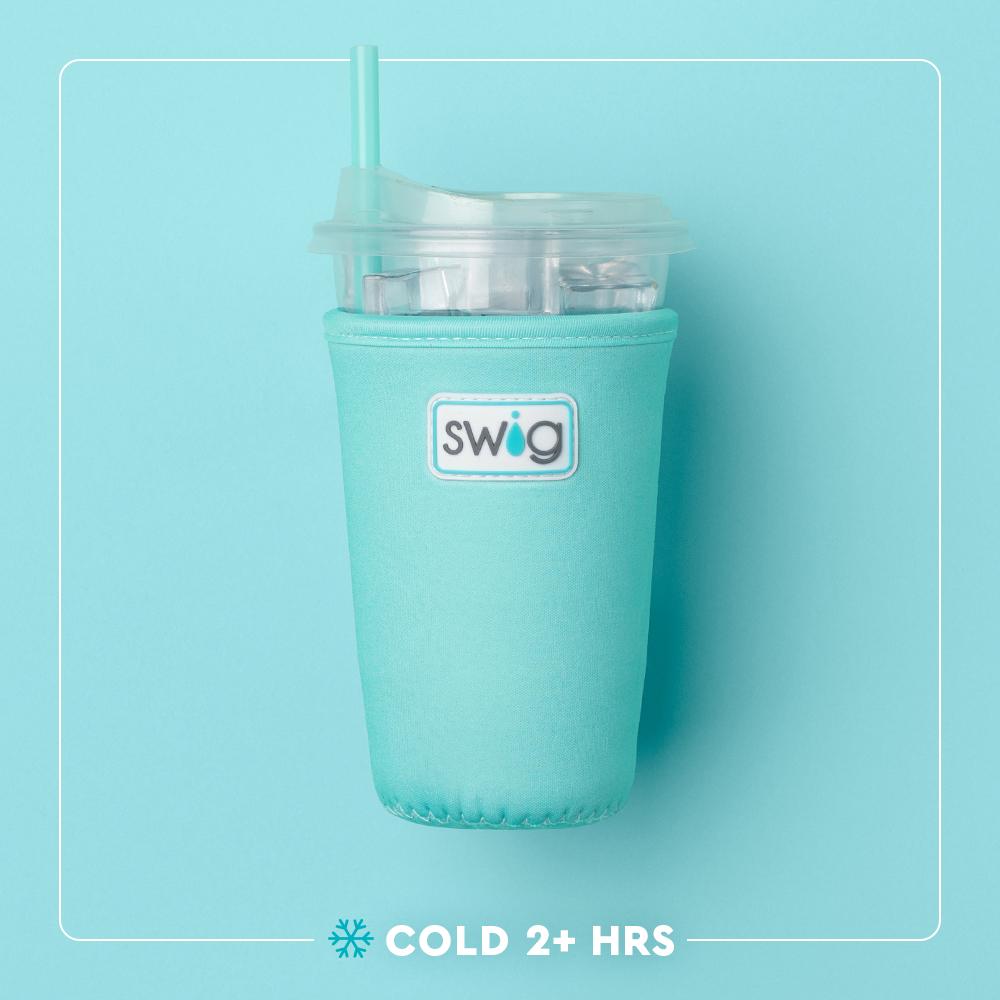 Swig Gameday Gingham Crimson Iced Cup Coolie (Medium)