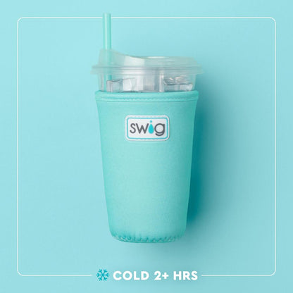 Swig Gameday Gingham Crimson Iced Cup Coolie (Medium)