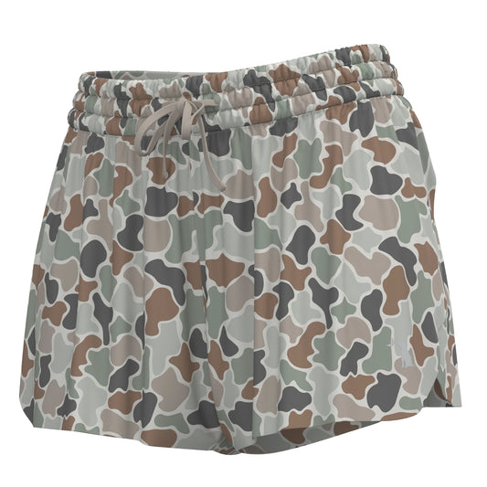 Youth Local Girl Petal Shorts - Forest Camo Flora