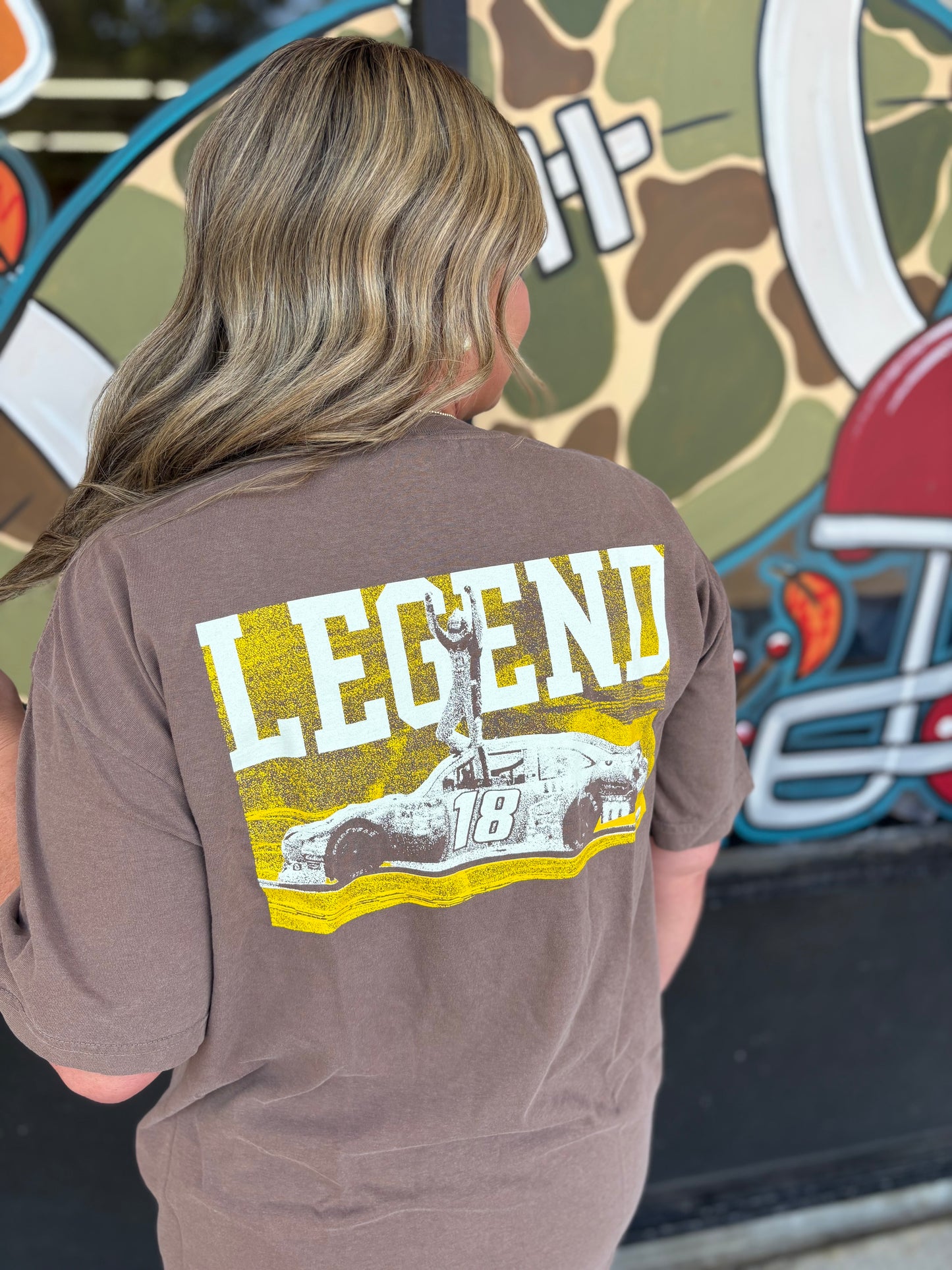 Old Row The Rowdy Pocket Tee - Brown Kyle Busch