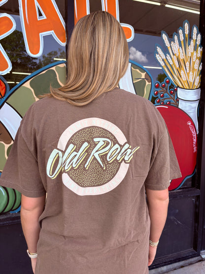 Old Row Circle Pocket Tee - Espresso