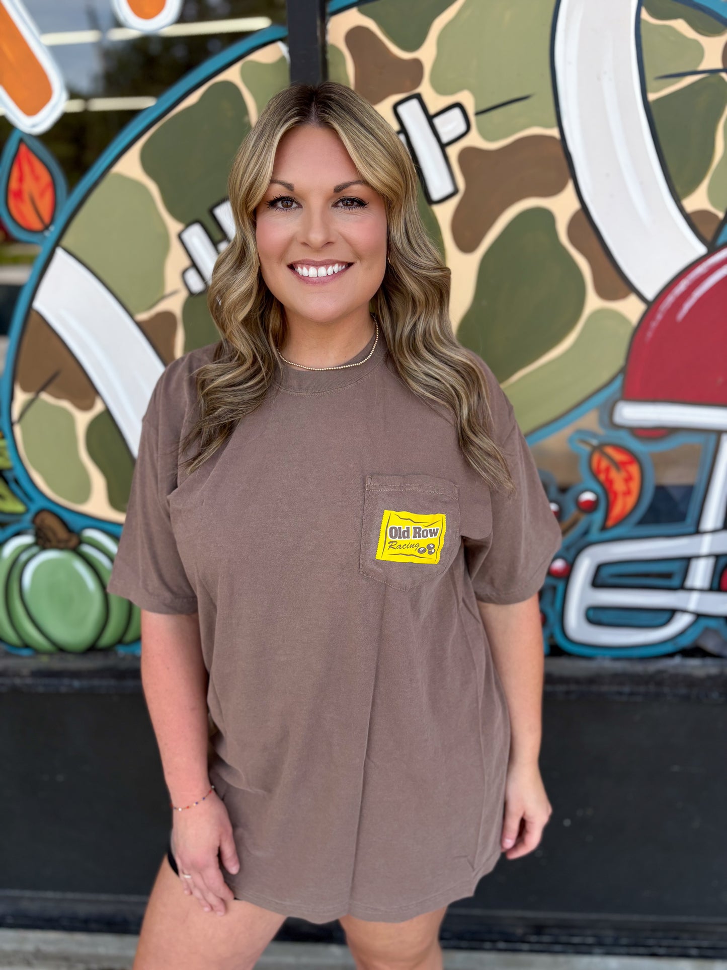 Old Row The Rowdy Pocket Tee - Brown Kyle Busch