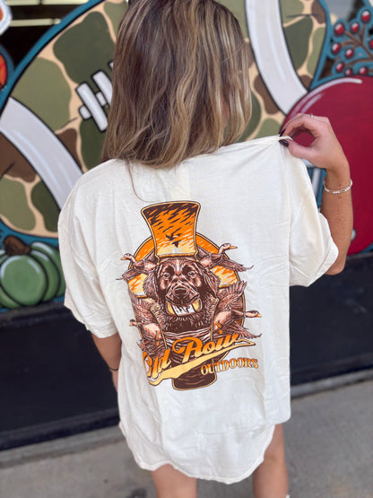 Old Row On The Hunt Pocket Tee - Ivory