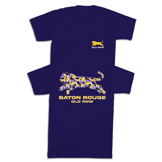 Old Row- BATON ROUGE CAMO TIGER POCKET TEE