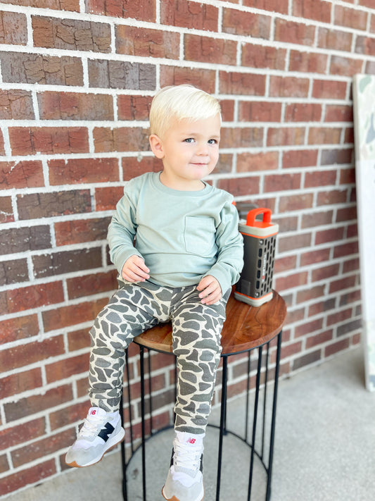 Youth/Toddler Burlebo Fleece Jogger - Classic Deer Camo