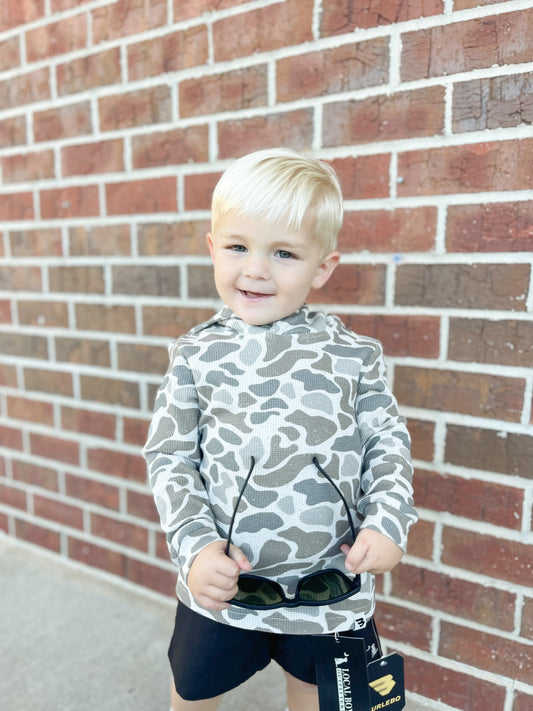 Youth/Toddler Burlebo Thermal Hoodie - Classic Deer Camo