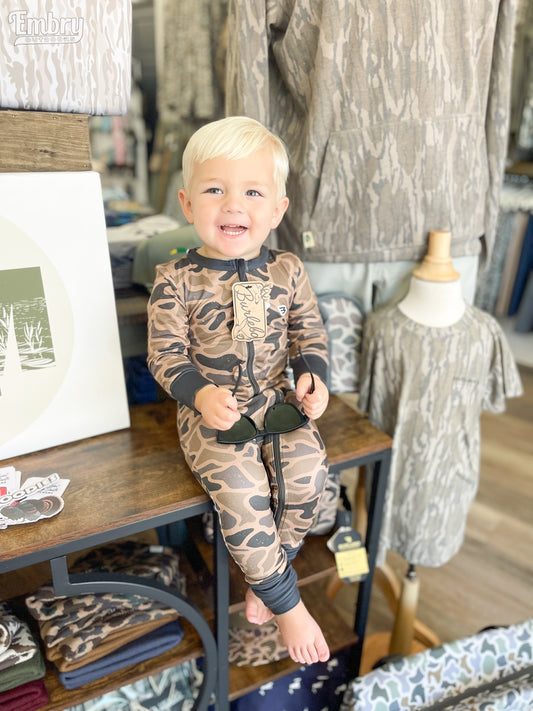 Burlebo - Baby Zip Up - Gauge Camo