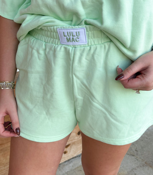 Lulu Mac Terry Cloth Short - Mint