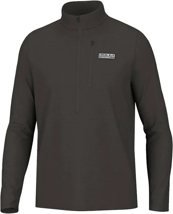 Local Boy Waffle Half Zip - Deep Mocha