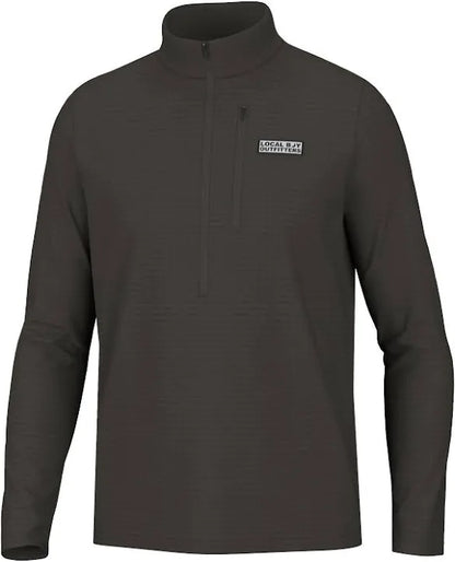 Local Boy Waffle Half Zip - Deep Mocha