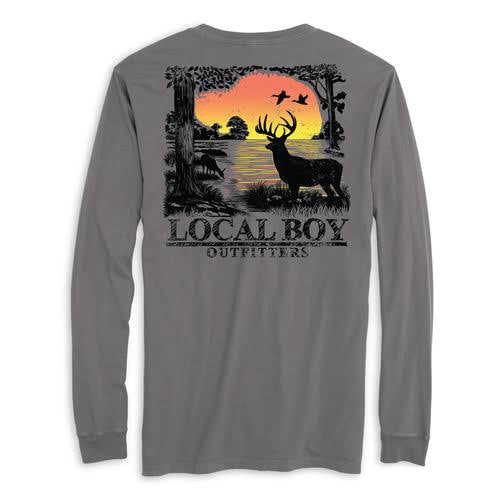 Local Boy Twilight Tracker LS Tee - Gray