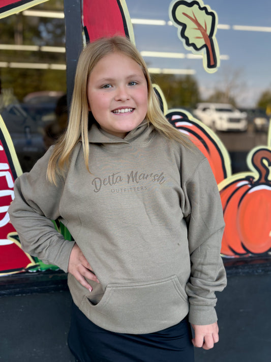 Youth Tonal Delta Marsh Coyote Hoodie
