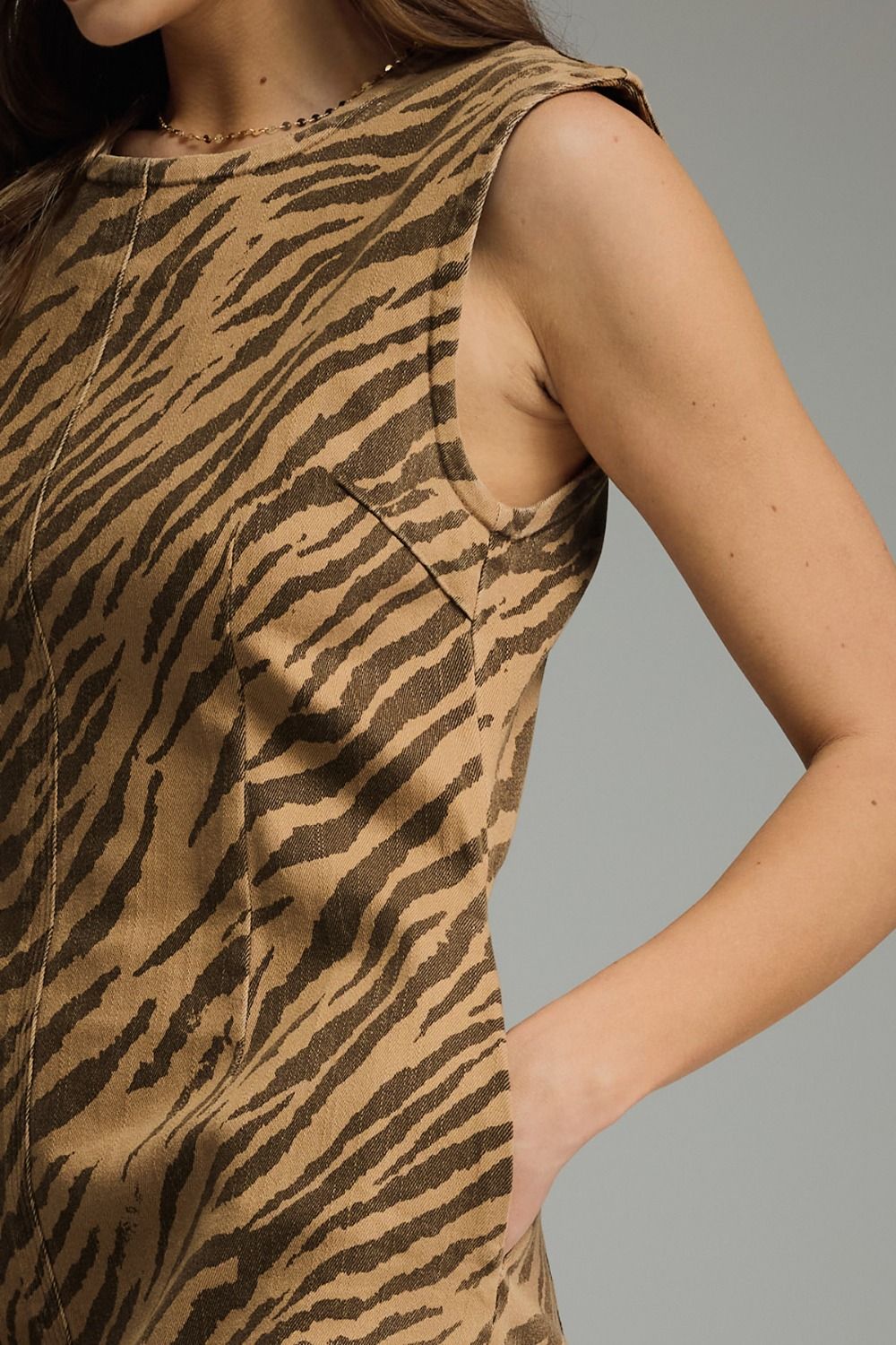 Zebra Print Mini Dress