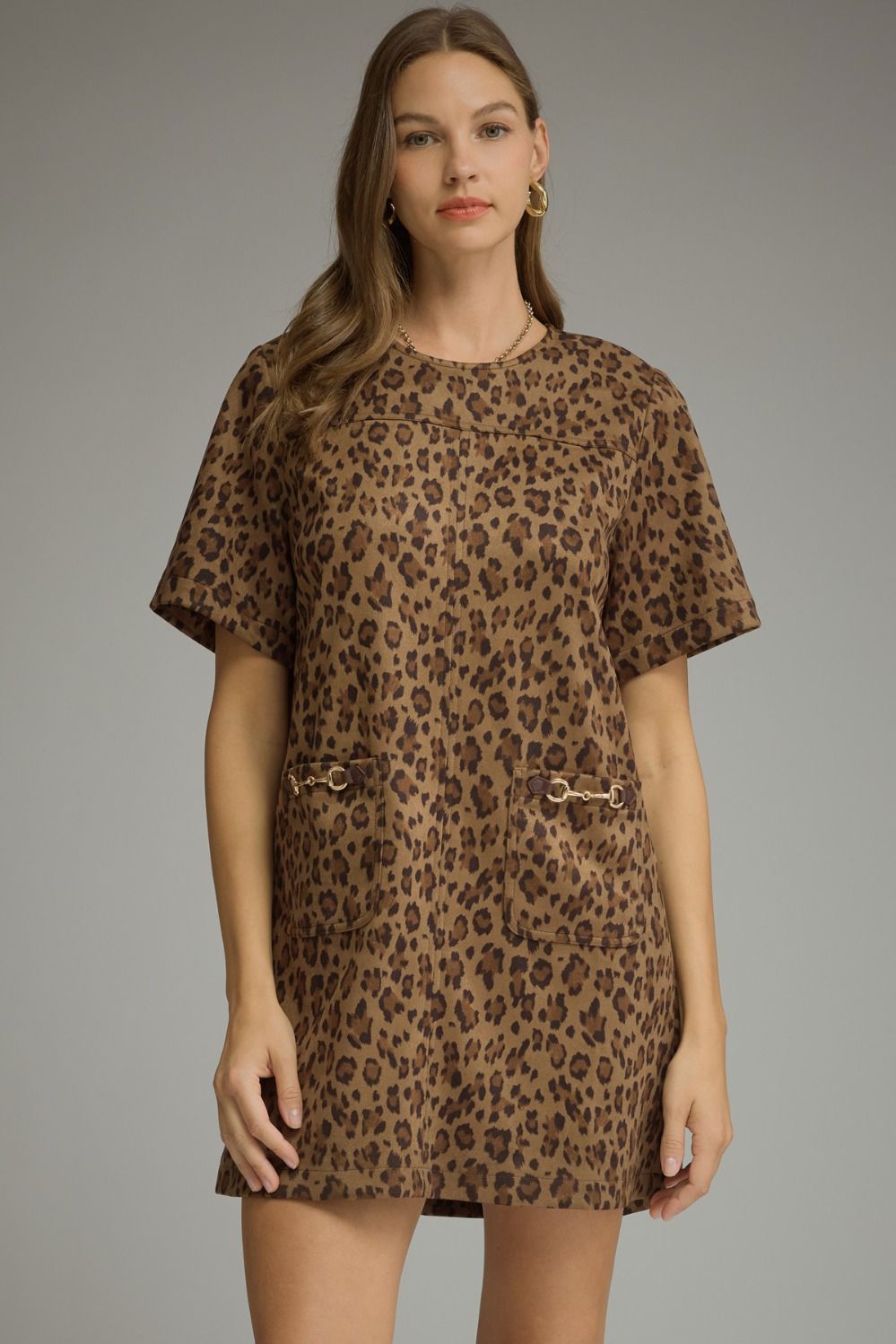 Leopard Print Mini Dress