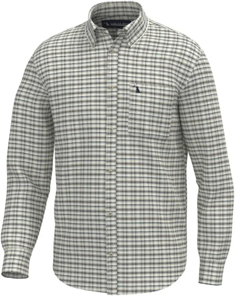 Local Boy Outfitters McNally Dress Shirt - Cream/Brown/Navy