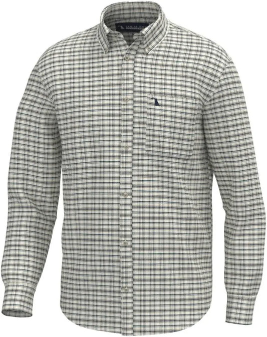 Local Boy Outfitters McNally Dress Shirt - Cream/Brown/Navy