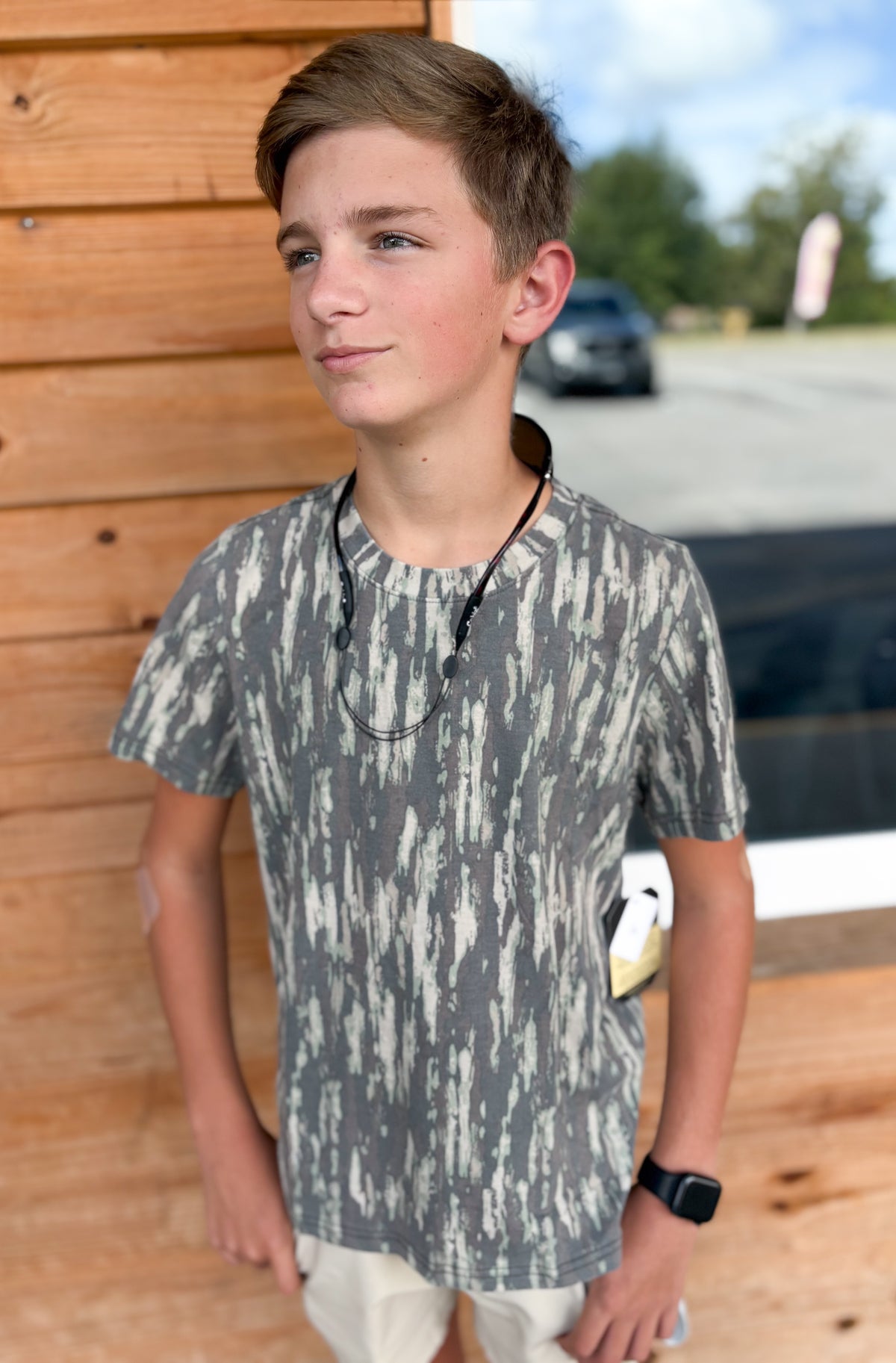 Youth/Toddler Burlebo Vintage Wash Tee - Midland Camo