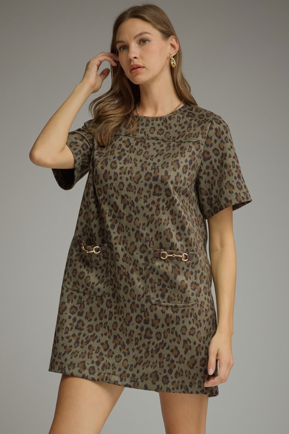 Leopard Print Mini Dress