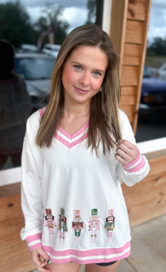 Mary Square Sweatshirt Hazel Large Nutcrackers