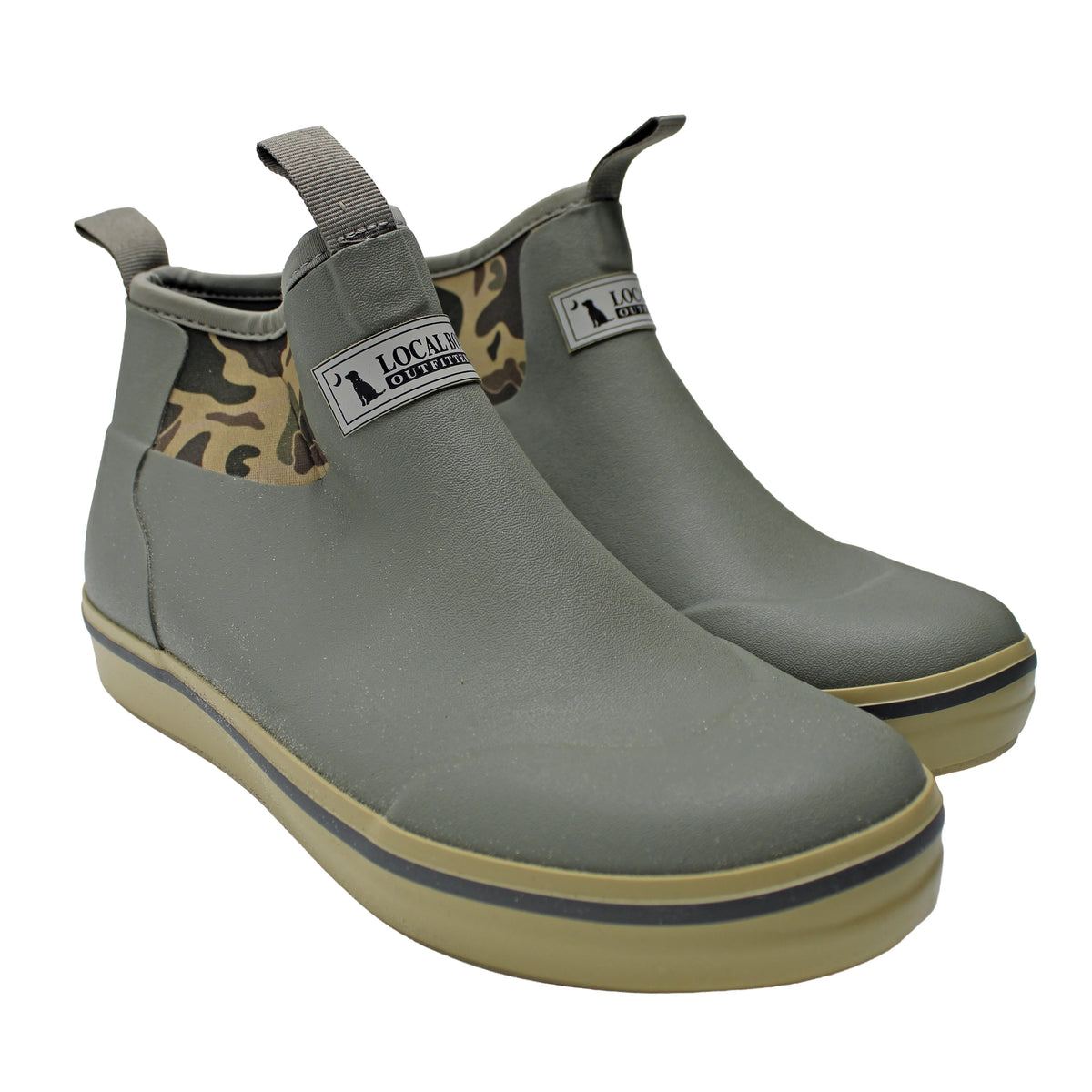 Local Boy Rubber Boots - Dark Olive/ Retro Camo