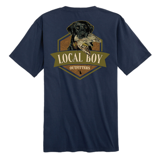 Local Boy Teal Hex SS Tee-China Blue