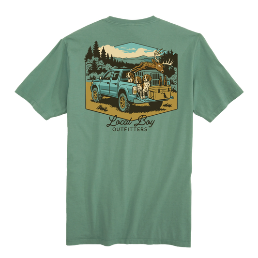 Local Boy Heading Home SS Tee- Light Green