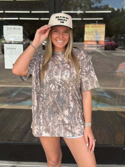 Dark Camo Oversized Tee