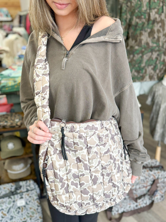 Birdie Duck Camo Quilted Bag