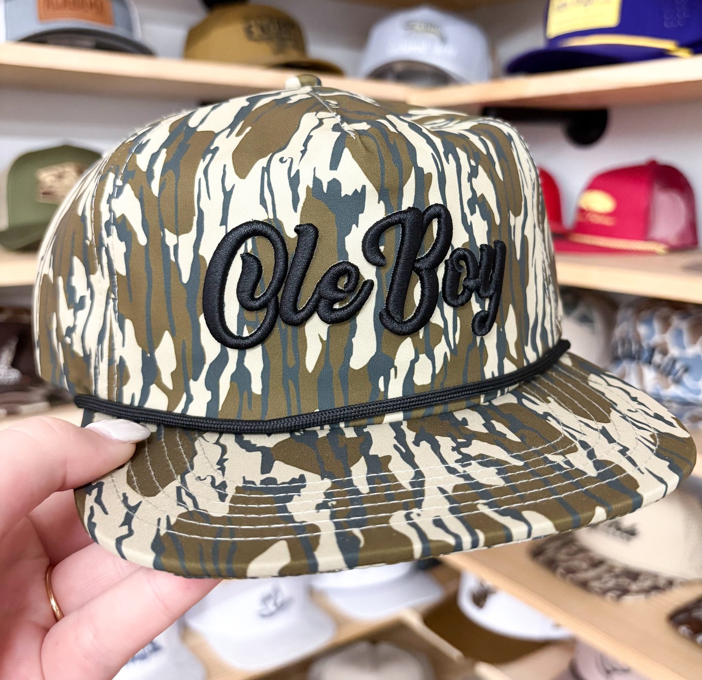 Ole Boy- Bottomland Logo Rope Hat