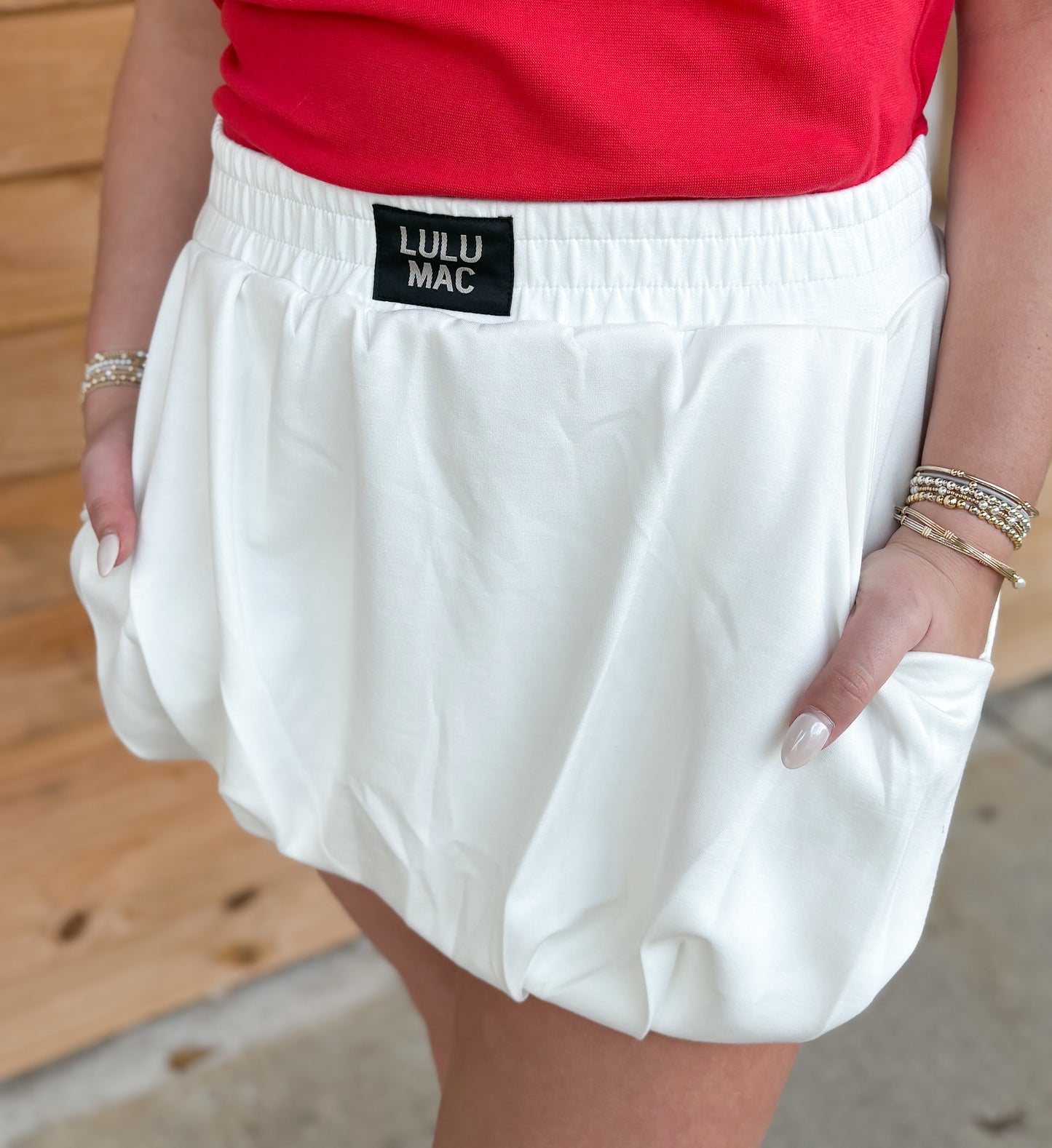 LULU MAC Bubble Skirt - White