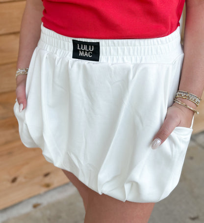 LULU MAC Bubble Skirt - White