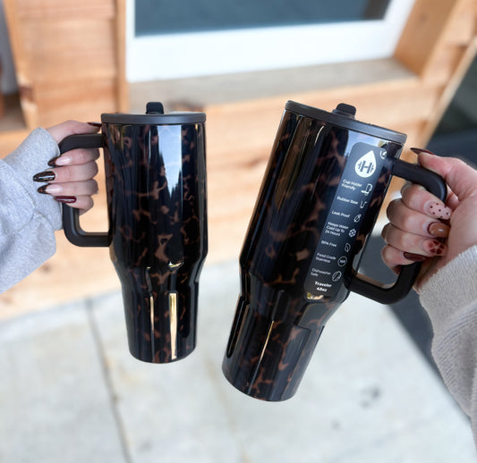 Mocha Tortoise HydroJug 32oz Traveler Tumbler