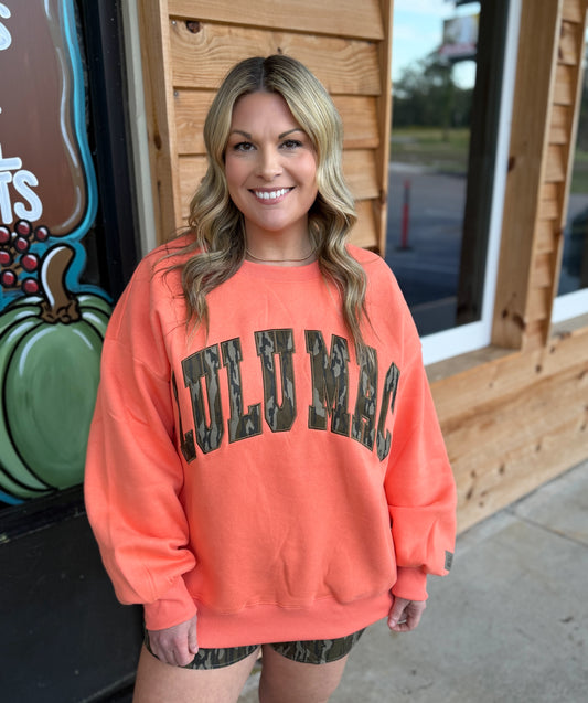 Lulu Mac Orange W/ MOSSY OAK BOTTOMLAND