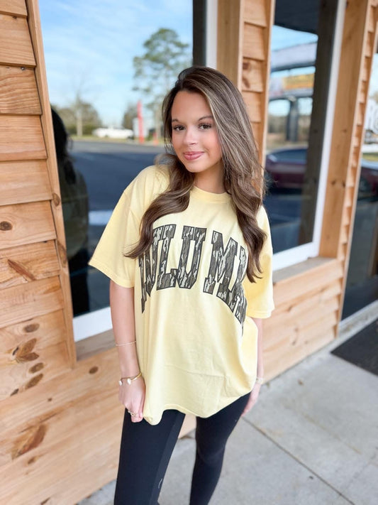 Lulu Mac ADULT Butter COMFORT COLORS MOSSY OAK TEE