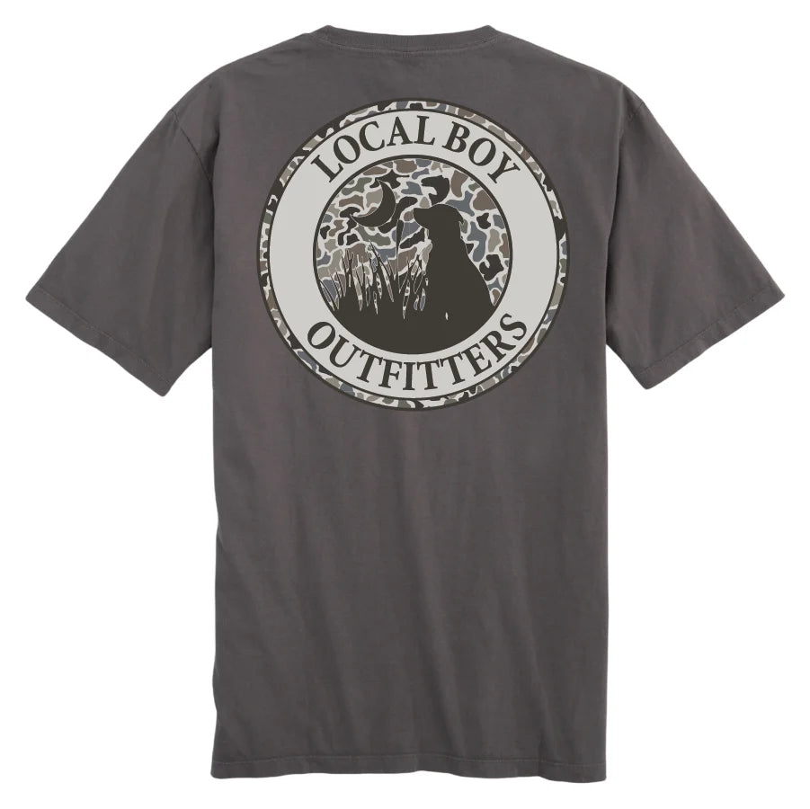 Youth Local Boy Original Localflage Circle SS Tee- Gray