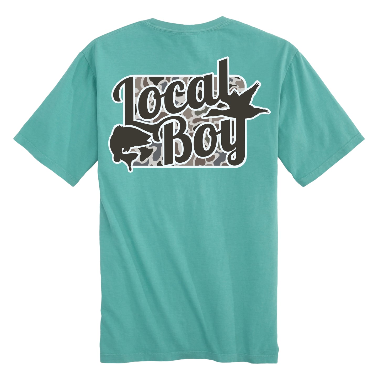 Youth Local Boy Open Season Localflage SS Tee- Seafoam