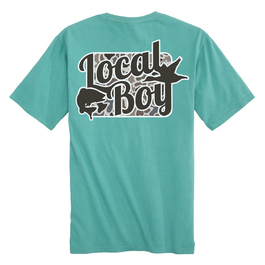 Youth Local Boy Open Season Localflage SS Tee- Seafoam