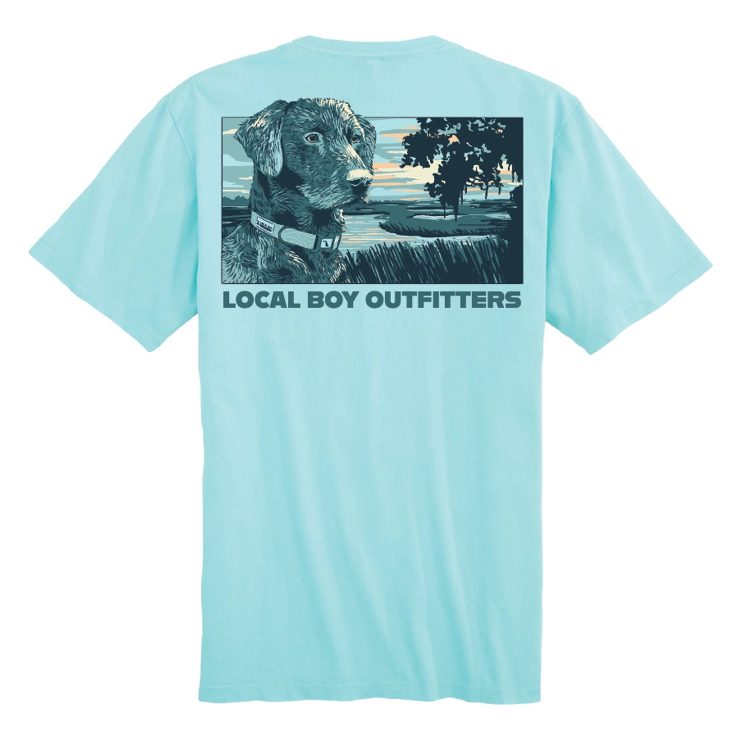 Youth Local Boy Wetlands Watchdog SS Tee- Aqua