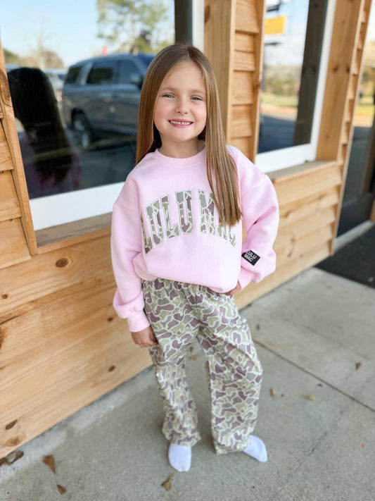 Youth Lulu Mac Camo Light Pink