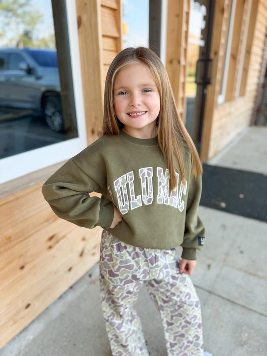 Youth Lulu Mac Camo Green