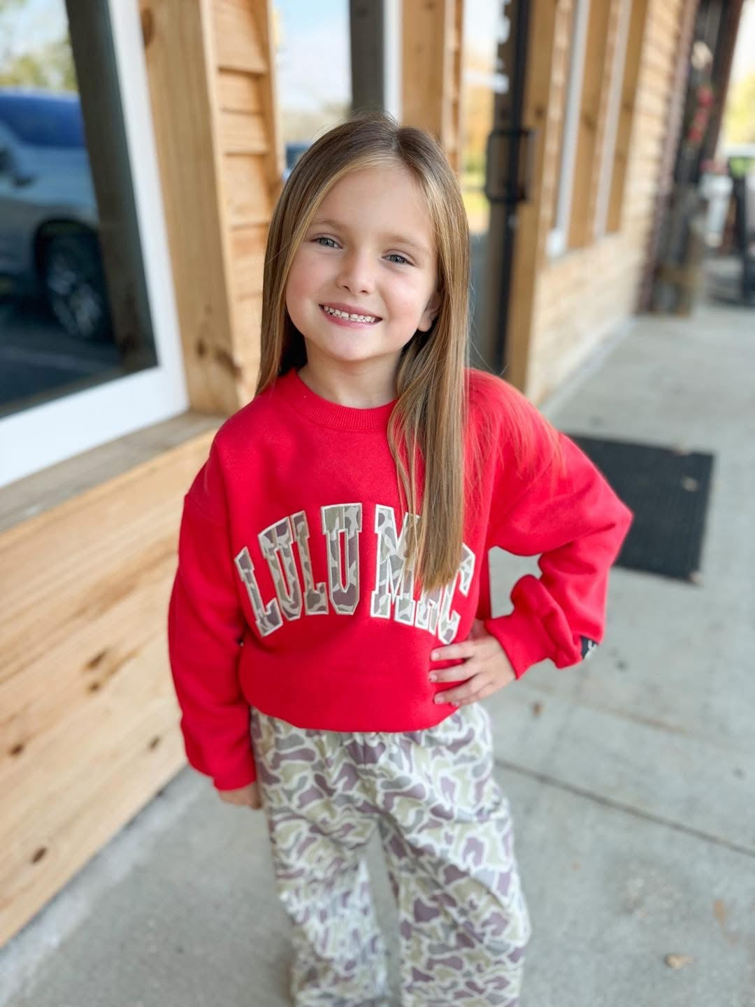 Youth Lulu Mac Camo Red