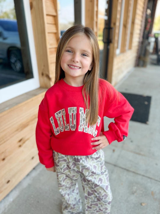 Youth Lulu Mac Camo Red