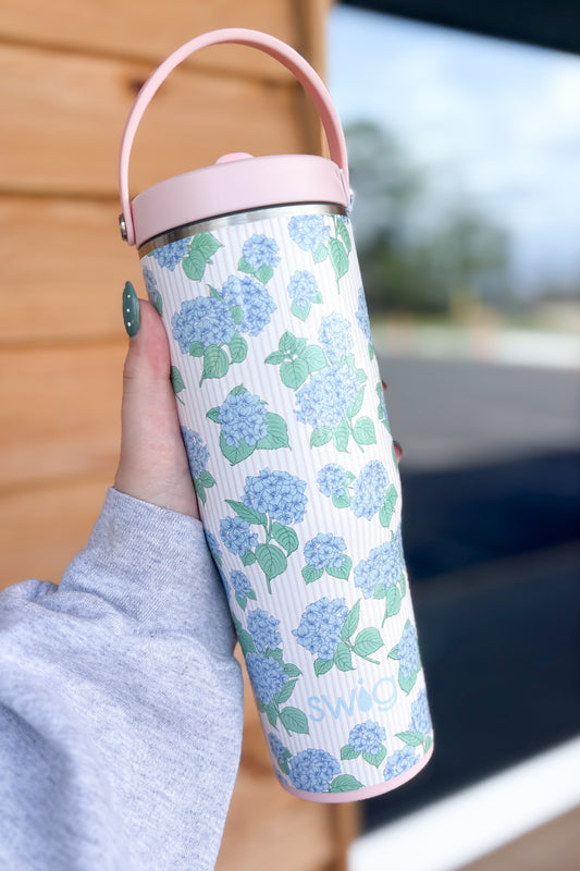 Swig Hydrangeas Leakproof To-Go Tumbler 30oz