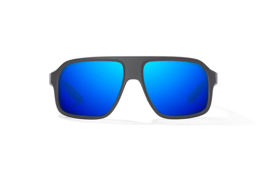 Bajio Cocho - Graphite Black Matte/Blue Mirror Glass